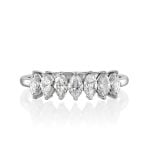 טבעת מרקיזות זהב לבן תכשיטי יהלומים Cohen's Diamond's