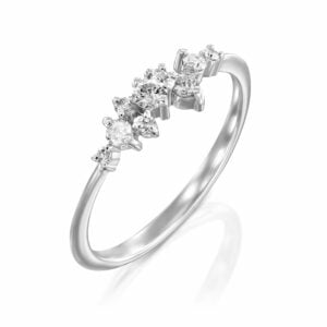 טבעת אמילי זהב לבן תכשיטי יהלומים Cohen's Diamond's