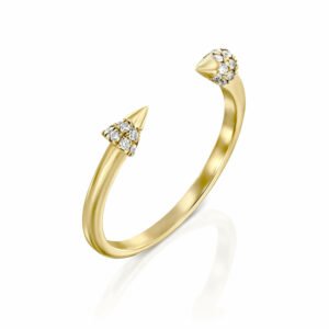 טבעת מרידה זהב צהוב תכשיטי יהלומים Cohen's Diamond's