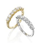 טבעת ניו יורק זהב צהוב וזהב לבן תכשיטי יהלומים Cohen's Diamond's