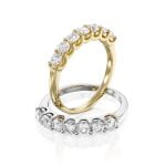 טבעת ניו יורק זהב צהוב וזהב לבן תכשיטי יהלומים Cohen's Diamond's