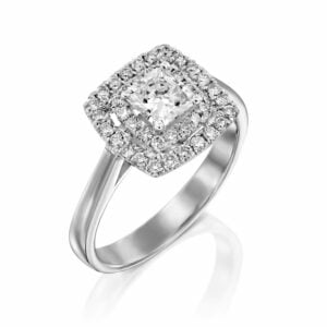 טבעת אירוסין לוסי זהב לבן תכשיטי יהלומים Cohen's Diamond's