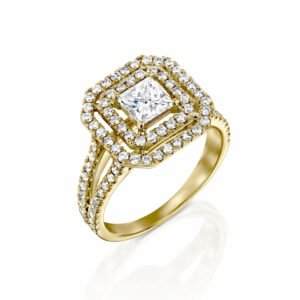 טבעת אירוסין מישל זהב צהוב תכשיטי יהלומים Cohen's Diamond's