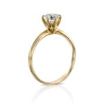 טבעת אירוסין Classic Solitaire זהב צהוב תכשיטי יהלומים Cohen's Diamond's